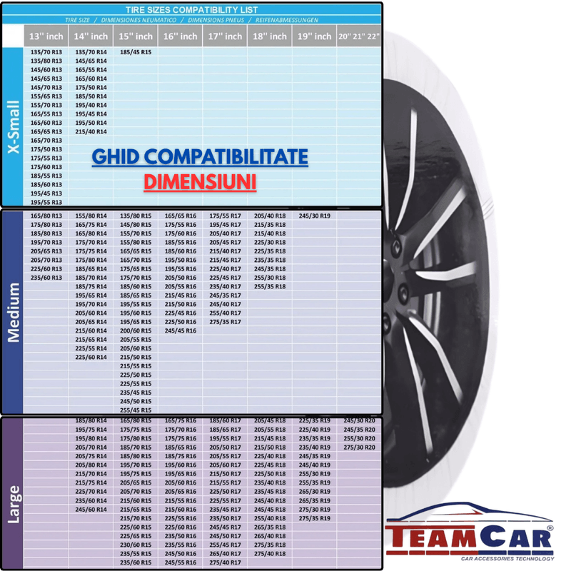 Auto si Moto - Anvelope si jante - Accesorii roti - Lanturi si fasete antiderapante - Lanturi Auto Textile Tip Sosete Antiderapante pentru Zapada - Marimea S-Small - Infinity.ro