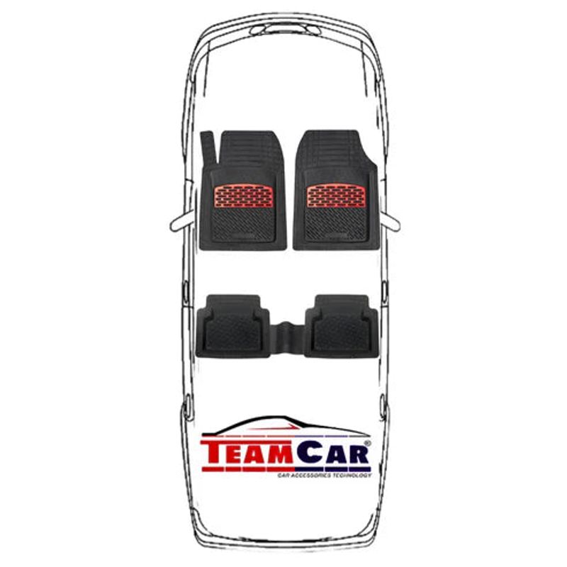 Auto si Moto - Intretinere auto - Covorase auto - BMW Seria 2 F22 Coupe Covorase Auto TeamCar® Tip Tavita Compatibile (2014–2021) Red - Infinity.ro