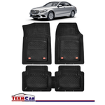 Auto si Moto - Intretinere auto - Covorase auto - Covorase Auto TeamCar® Tip Tavita Compatibile Mercedes-Benz C-Class W205 (2014–2021) Negru Material Rezistent - Infinity.ro