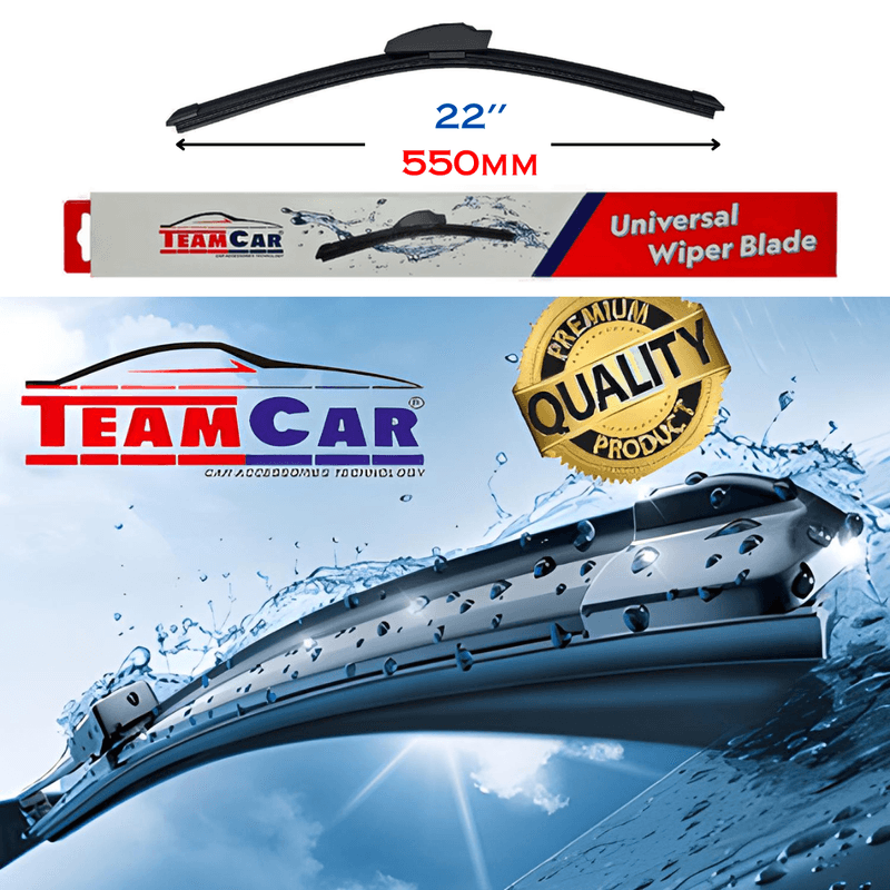 Auto si Moto - Intretinere auto - Stergatoare - Stergator parbriz auto TeamCar® 22 inch (550 mm) – Universal, Silentios, Durabil, Prindere carlig J/U - Infinity.ro