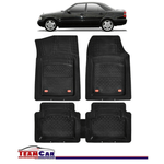 Auto si Moto - Intretinere auto - Covorase auto - Covorase Auto TeamCar® Tip Tavita Compatibile Mercedes-Benz C-Class W202 (1993–2000) Negru Material Rezistent - Infinity.ro