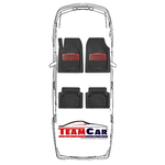 Auto si Moto - Intretinere auto - Covorase auto - Covorase Auto TeamCar® Tip Tavita Nissan Qashqai J10 (2006–2013) Red - Infinity.ro