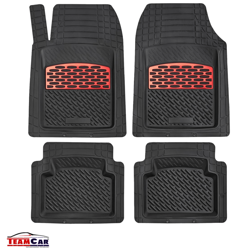 Auto si Moto - Intretinere auto - Covorase auto - Covorase Auto TeamCar® Tip Tavita Nissan Qashqai J10 (2006–2013) Red - Infinity.ro