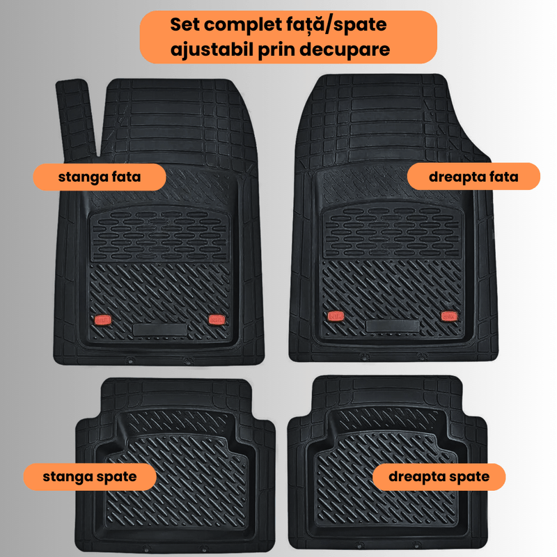 Auto si Moto - Intretinere auto - Covorase auto - Covorase Auto TeamCar® Tip Tavita Compatibile Renault Arkana (2021-2024) Negru Material Rezistent - Infinity.ro