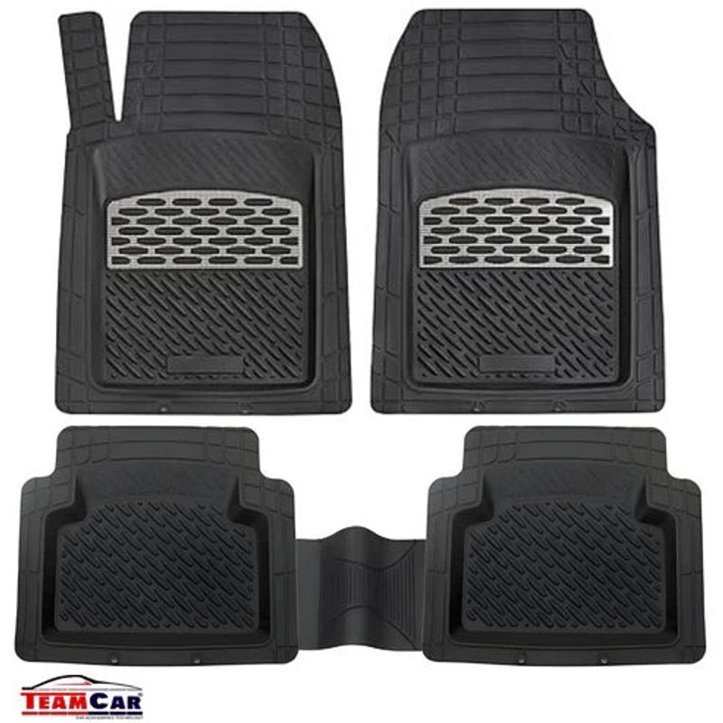 Auto si Moto - Intretinere auto - Covorase auto - Hyundai Galloper Covorase Auto TeamCar®- Cauciuc Tip Tavita/ Silver - Infinity.ro