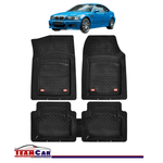 Auto si Moto - Intretinere auto - Covorase auto - Covorase Auto TEAMCAR® Tip Tavita pentru BMW Seria 3 E46 1998-2006, Compatibile Universal, Negru, Set Complet Fata-Spate - Infinity.ro