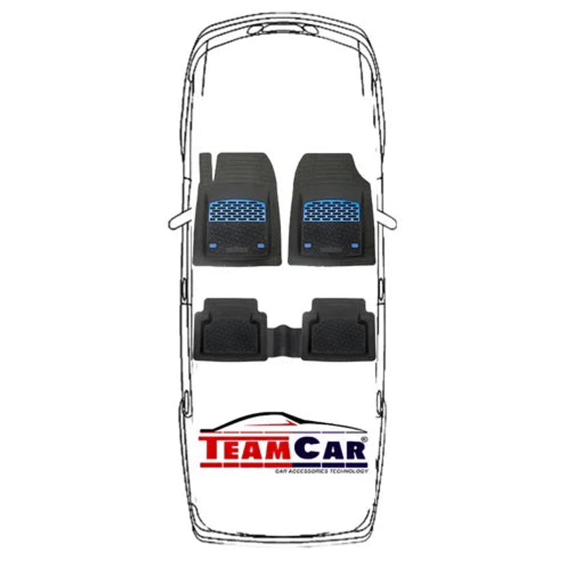 Auto si Moto - Intretinere auto - Covorase auto - Covorase Skoda Fabia II TeamCar® Tip Tavita Compatibile (2007–2014) Blue - Infinity.ro