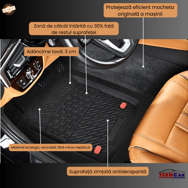 Auto si Moto - Intretinere auto - Covorase auto - Covorase Auto TeamCar® Tip Tavita Compatibile Land Rover Defender L316 (1990–2016) - SUV - Infinity.ro