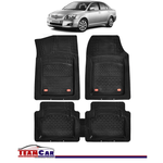 Auto si Moto - Intretinere auto - Covorase auto - Covorase Auto TeamCar® Tip Tavita Compatibile Toyota Avensis T25 (2003-2009) Negru Material Rezistent - Infinity.ro