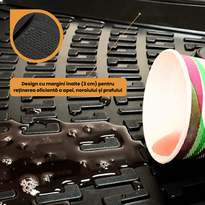 Covorase Auto TeamCar® Tip Tavita Compatibile Suzuki Vitara II (1998–2005) Negru Material Rezistent