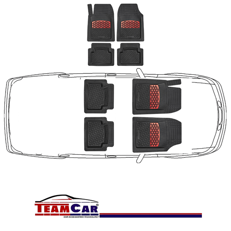 Auto si Moto - Intretinere auto - Covorase auto - Covorase Auto TeamCar® Tip Tavita Compatibile Volkswagen ID.5 E25 (2021–2025) - Red - Infinity.ro