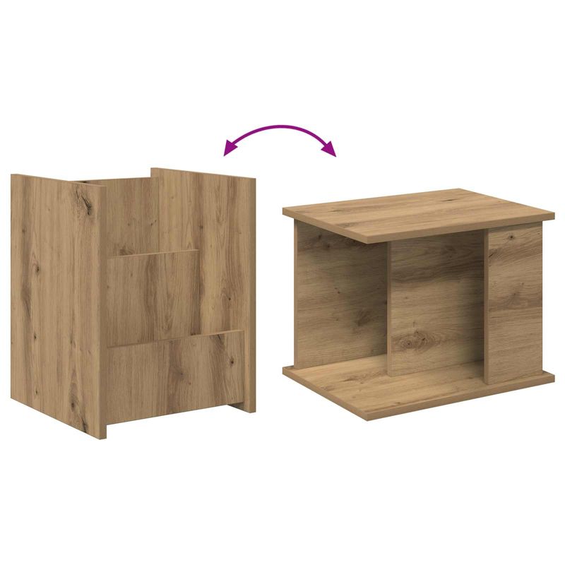 Casa si Gradina - Mobilier - Biblioteci si rafturi - Rafturi - Raft pentru reviste cu raft Stejar Artizanal 35 x 35 x 45 cm - Infinity.ro