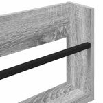 Casa si Gradina - Mobilier - Biblioteci si rafturi - Rafturi - Raft pentru reviste Gri Sonoma 60 x 12 x 30 cm Lemn compozit - Infinity.ro