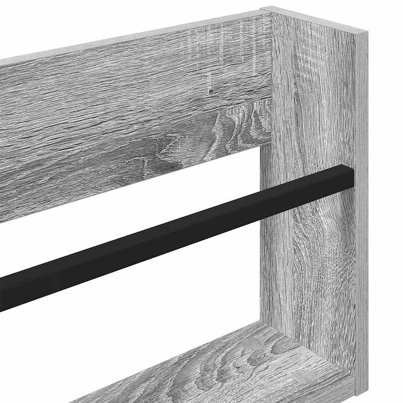 Casa si Gradina - Mobilier - Biblioteci si rafturi - Rafturi - Raft pentru reviste Gri Sonoma 60 x 12 x 30 cm Lemn compozit - Infinity.ro