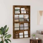 Casa si Gradina - Mobilier - Biblioteci si rafturi - Rafturi - Raft pentru reviste 2 pcs Stejar fumuriu 80 x 12 x 70 cm - Infinity.ro