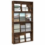 Casa si Gradina - Mobilier - Biblioteci si rafturi - Rafturi - Raft pentru reviste 2 pcs Stejar fumuriu 80 x 12 x 70 cm - Infinity.ro
