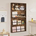 Casa si Gradina - Mobilier - Biblioteci si rafturi - Rafturi - Raft pentru reviste 2 pcs Stejar fumuriu 80 x 12 x 70 cm - Infinity.ro