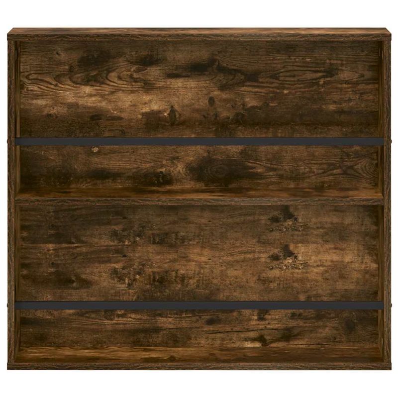 Casa si Gradina - Mobilier - Biblioteci si rafturi - Rafturi - Raft pentru reviste 2 pcs Stejar fumuriu 80 x 12 x 70 cm - Infinity.ro