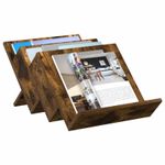 Casa si Gradina - Mobilier - Biblioteci si rafturi - Rafturi - Raft pentru reviste cu raft Stejar fumuriu 53 x 40 x 28.5 cm - Infinity.ro