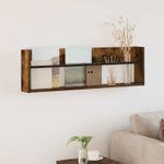 Casa si Gradina - Mobilier - Biblioteci si rafturi - Rafturi - Raft pentru reviste cu raft Stejar fumuriu 100 x 12 x 30 cm - Infinity.ro