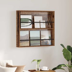 Raft pentru reviste Lemn vechi 80 x 12 x 70 cm Lemn compozit