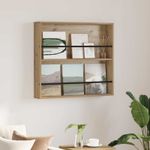 Casa si Gradina - Mobilier - Biblioteci si rafturi - Rafturi - Raft pentru reviste cu raft Stejar Artizanal 80 x 12 x 70 cm - Infinity.ro