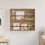 Casa si Gradina - Mobilier - Biblioteci si rafturi - Rafturi - Raft pentru reviste cu raft Stejar Artizanal 80 x 12 x 70 cm - Infinity.ro