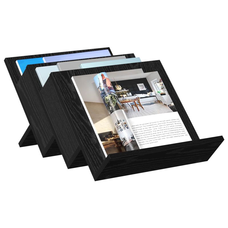 Casa si Gradina - Mobilier - Biblioteci si rafturi - Rafturi - Raft pentru reviste cu raft Stejar Negru 53 x 40 x 28.5 cm - Infinity.ro