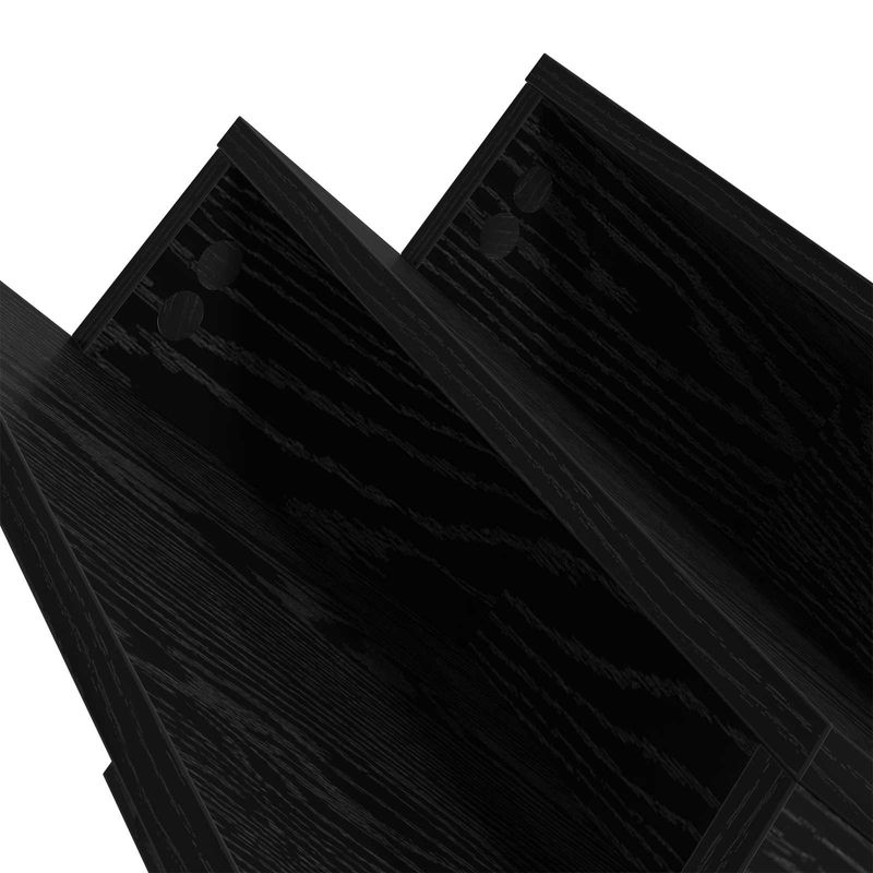 Casa si Gradina - Mobilier - Biblioteci si rafturi - Rafturi - Raft pentru reviste cu raft Stejar Negru 53 x 40 x 28.5 cm - Infinity.ro