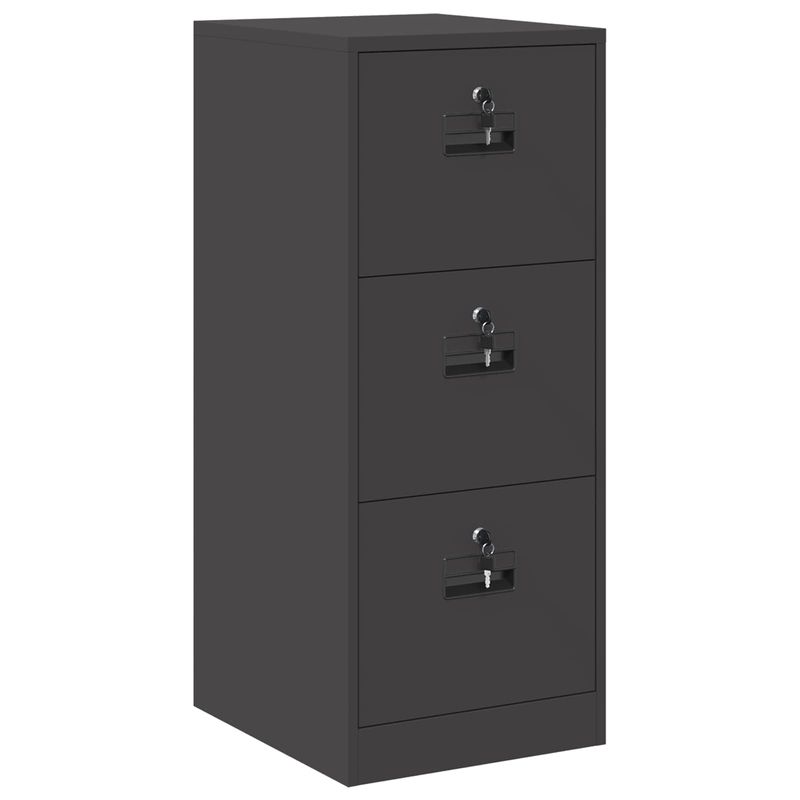 Casa si Gradina - Mobilier - Dulapuri si sifoniere - Dulapuri - Dulap pentru Fisiere cu sertar cu raft Negru 44 x 50 x 106.5 cm - Infinity.ro