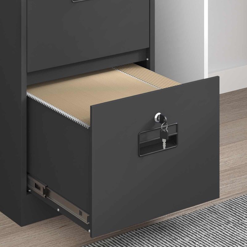 Casa si Gradina - Mobilier - Dulapuri si sifoniere - Dulapuri - Dulap pentru Fisiere cu sertar cu raft Negru 44 x 50 x 106.5 cm - Infinity.ro