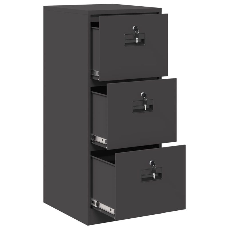 Casa si Gradina - Mobilier - Dulapuri si sifoniere - Dulapuri - Dulap pentru Fisiere cu sertar cu raft Negru 44 x 50 x 106.5 cm - Infinity.ro