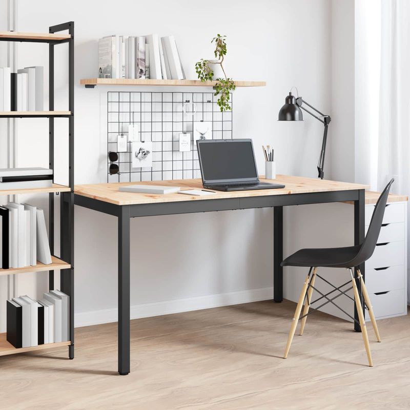 Casa si Gradina - Mobilier - Mese si birouri - Mese bucatarie si dining - Masa de dining natural 140 x 80 x 75 cm Lemn de pin masiv - Infinity.ro