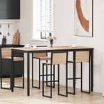 Casa si Gradina - Mobilier - Mese si birouri - Mese bucatarie si dining - Masa de bar natural 110 x 55 x 105 cm Lemn de pin masiv - Infinity.ro