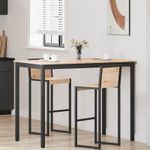 Casa si Gradina - Mobilier - Mese si birouri - Mese bucatarie si dining - Masa de bar natural 110 x 55 x 105 cm Lemn de pin masiv - Infinity.ro
