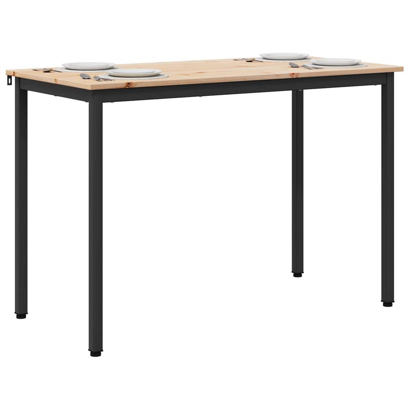 Casa si Gradina - Mobilier - Mese si birouri - Mese bucatarie si dining - Masa de dining natural 110 x 55 x 75 cm Lemn de pin masiv - Infinity.ro