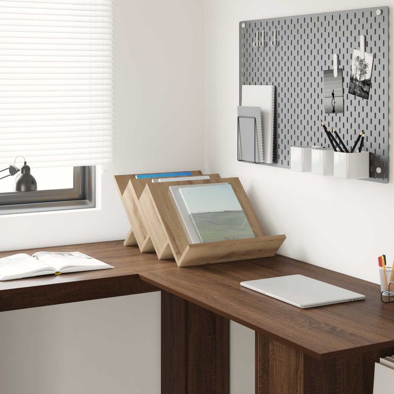 Casa si Gradina - Mobilier - Biblioteci si rafturi - Rafturi - Raft pentru reviste cu raft Stejar Artizanal 53 x 40 x 28.5 cm - Infinity.ro