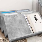 Casa si Gradina - Mobilier - Biblioteci si rafturi - Rafturi - Raft pentru reviste Gri Concret 65 x 53 x 28,5 cm Lemn compozit - Infinity.ro