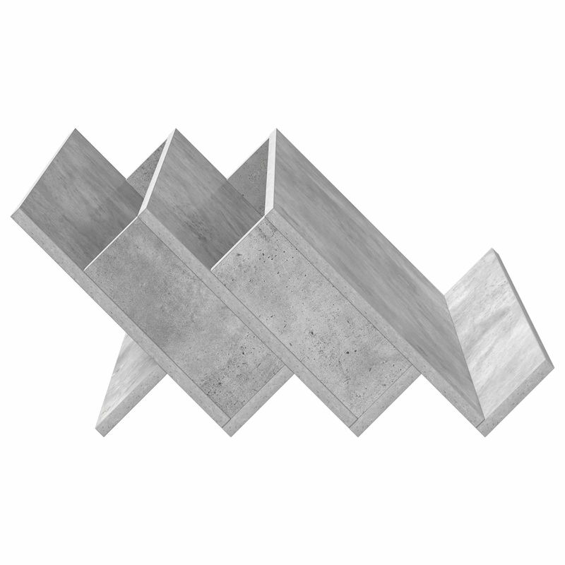 Casa si Gradina - Mobilier - Biblioteci si rafturi - Rafturi - Raft pentru reviste Gri Concret 65 x 53 x 28,5 cm Lemn compozit - Infinity.ro