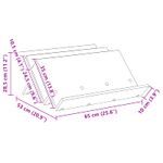 Casa si Gradina - Mobilier - Biblioteci si rafturi - Rafturi - Raft pentru reviste Gri Concret 65 x 53 x 28,5 cm Lemn compozit - Infinity.ro