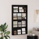 Casa si Gradina - Mobilier - Biblioteci si rafturi - Rafturi - Raft pentru reviste cu raft 2 pcs Stejar Negru 80 x 12 x 70 cm - Infinity.ro