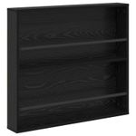 Casa si Gradina - Mobilier - Biblioteci si rafturi - Rafturi - Raft pentru reviste cu raft 2 pcs Stejar Negru 80 x 12 x 70 cm - Infinity.ro