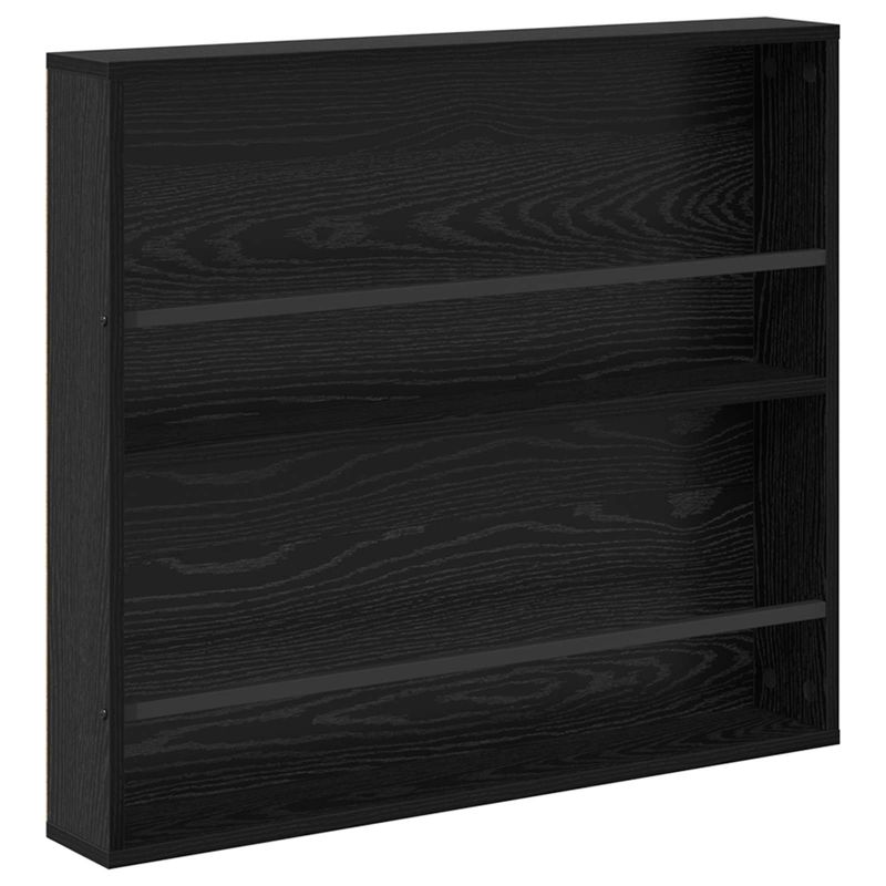 Casa si Gradina - Mobilier - Biblioteci si rafturi - Rafturi - Raft pentru reviste cu raft 2 pcs Stejar Negru 80 x 12 x 70 cm - Infinity.ro