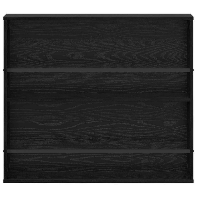 Casa si Gradina - Mobilier - Biblioteci si rafturi - Rafturi - Raft pentru reviste cu raft 2 pcs Stejar Negru 80 x 12 x 70 cm - Infinity.ro