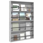 Casa si Gradina - Mobilier - Biblioteci si rafturi - Rafturi - Raft pentru reviste cu raft 2 pcs Gri Sonoma 100 x 12 x 70 cm - Infinity.ro