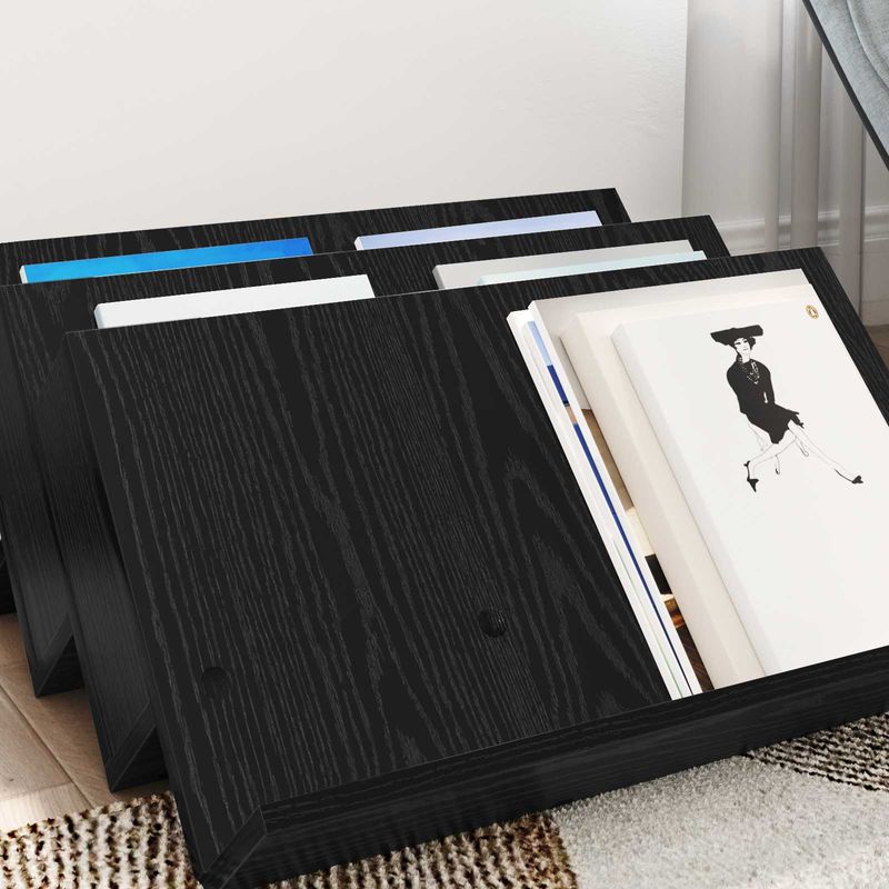 Casa si Gradina - Mobilier - Biblioteci si rafturi - Rafturi - Raft pentru reviste cu raft Stejar Negru 65 x 53 x 28,5 cm - Infinity.ro
