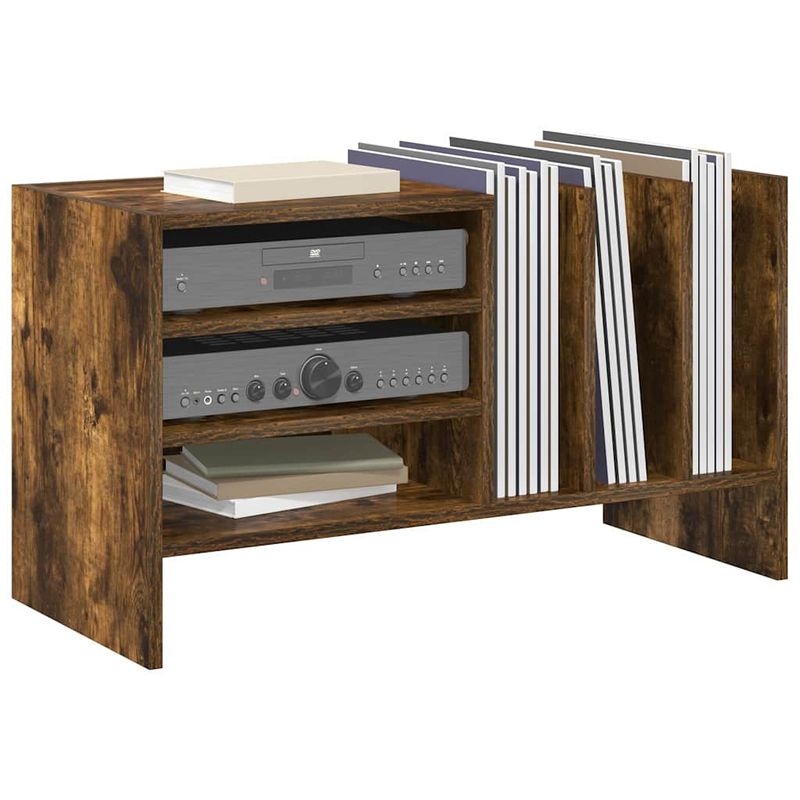 Casa si Gradina - Mobilier - Dulapuri si sifoniere - Dulapuri - Dulap pentru discuri de vinil Stejar fumuriu 78,5 x 35 x 45 cm - Infinity.ro