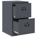 Casa si Gradina - Mobilier - Dulapuri si sifoniere - Dulapuri - Dulap pentru Fisiere cu sertar Antracit 44 x 50 x 106.5 cm - Infinity.ro