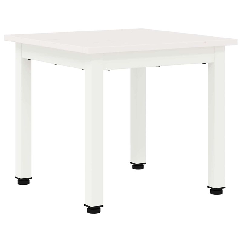 Casa si Gradina - Mobilier - Mese si birouri - Masute de cafea - Masa de cafea Alb 40 x 40 x 36 cm Lemn de pin masiv - Infinity.ro