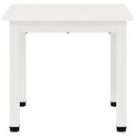 Casa si Gradina - Mobilier - Mese si birouri - Masute de cafea - Masa de cafea Alb 40 x 40 x 36 cm Lemn de pin masiv - Infinity.ro